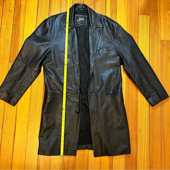 Gipsy Leatherwear by Mauritius mid-length Leather Trench Coat - Picture 2 of 6